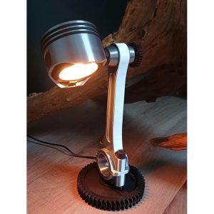 Lampă LED în Formă de Piston – Design Mecanic 3D, Accesoriu Auto Decorativ pentru Garaj și Service