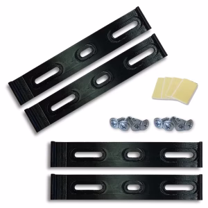 Set suporturi plăcuțe număr înmatriculare auto Ultra Slim, 4 bucăți, fără ramă, rezistent la intemperii